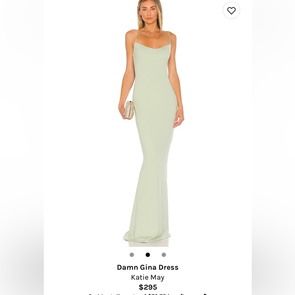 Sage green katie may dress NEVER WORN WITH TAGS